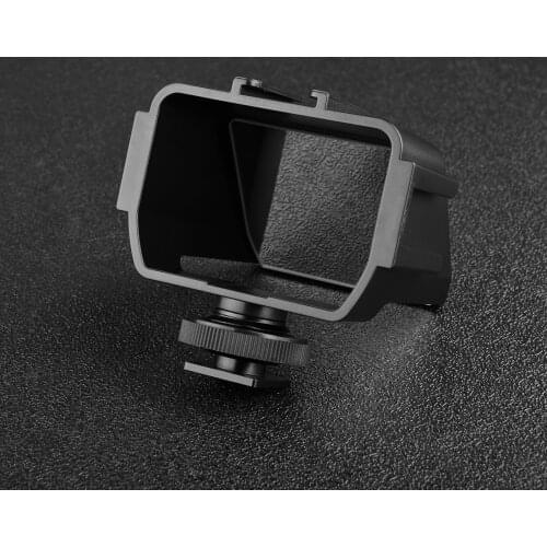 Camera Selfie Vlog Flip Up Mirror Screen with 3 Cold Shoe Mounts for Sony A6000/A6300/A6500/A72/A73 Series