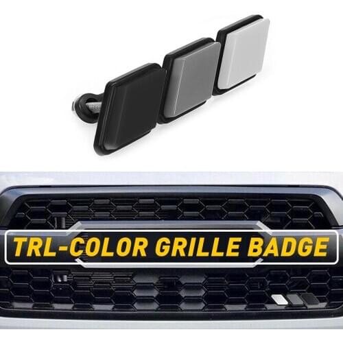 1pc Fashion Three-color car sticker Film Car Grille Emblem Car Sticker Decal Wholesale Decoration For Tacoma / 4Runner / Tundra