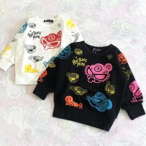 2020 Girls Clothing Hoodies Toddler Sweatshirt Infant Girl Boy Clothes Kids Long Sleever Clothes O Neck Pattern Pacifier A