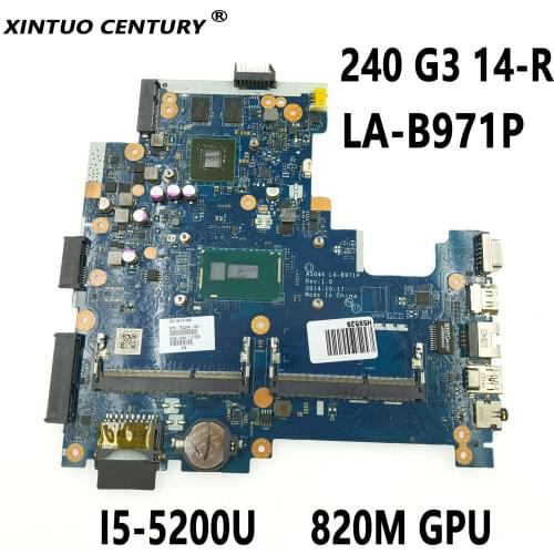 Laptop Motherboard For 762240-001 762240-501 762240-601 240 G3 14-R I5-5200U LA-B971P system mainboard Fully Tested
