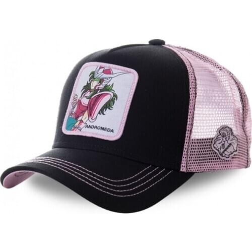 High Quality Saint Seiya Cartoon Anime Snapback Baseball Cap Men Women Hip Hop Dad Mesh Trucker Hat Dropshipping