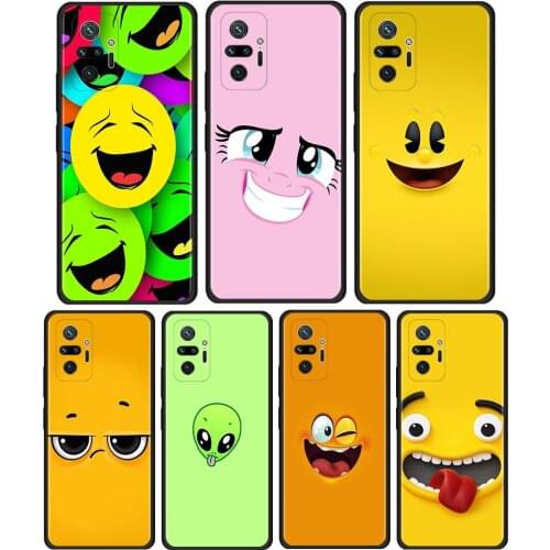 Expression Bag Funny Smile Face Phone Case for Xiaomi Redmi Note 9S 9 4G 8 10 7 8T 9C 9A 7A 8A K40 K30 Pro Mobile Phones Cover