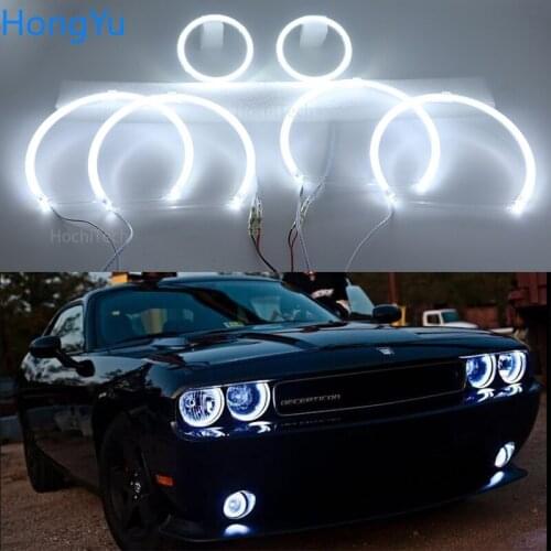 For Dodge Challenger 2008 - 2014 Super Bright white color 3528 SMD led Angel Eyes kit daytime running light DRL