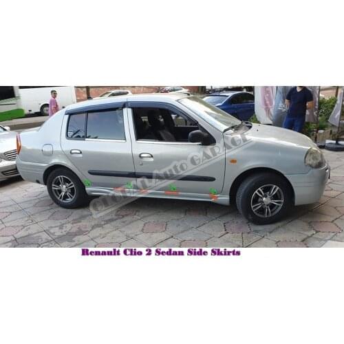 For Renault Clio Symbol 2 Sedan Side Skirts 2000-2008 Sill Trim Car Styling Auto Universal Spoiler Mud Flaps Lip Splitter Sport