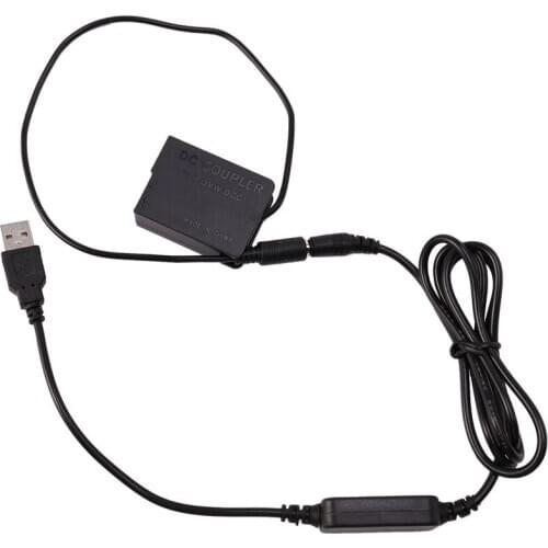 Hot BLC12 Dummy Battery DMW-DCC8 DMWDCC8 DC Connector and Copper Core USB Cable for Panasonic GX8 FZ200 GH2 G80 G85 Camera