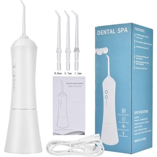 Irrigador Bucal Portable Oral Irrigator Dental USB Rechargeable 5-Piece Set Water Flosser Waterproof Tooth Cleaner