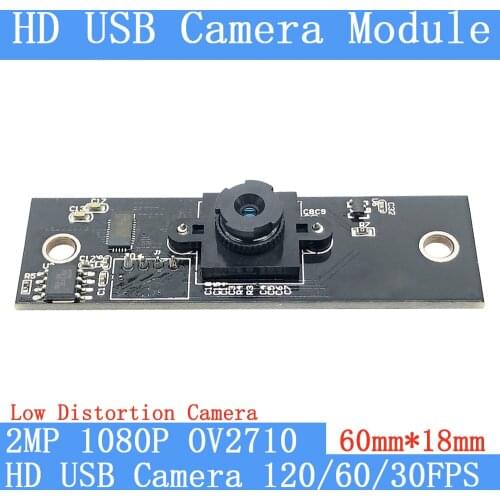 Low distortion Surveillance Camera 1080P Full HD MJPEG 120fps 60FPS 30FPS High Speed CCTV Linux UVC Webcam USB Camera Module