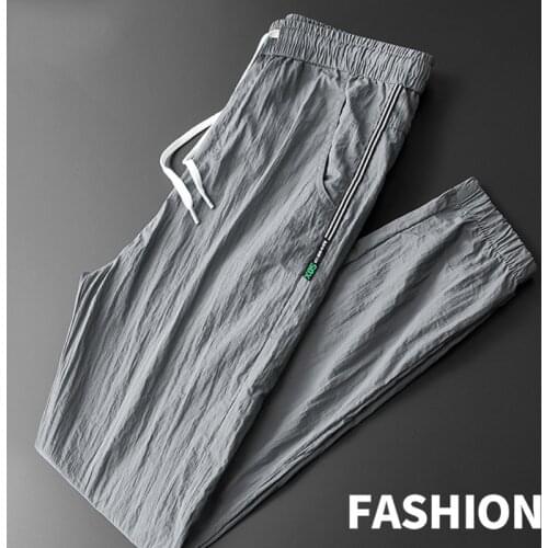 Summer Ultra-thin Pants for Men Trendy Lightweight Outdoor Sport Trousers Comfort Jogging Pants 2021 Pantalones De Hombre