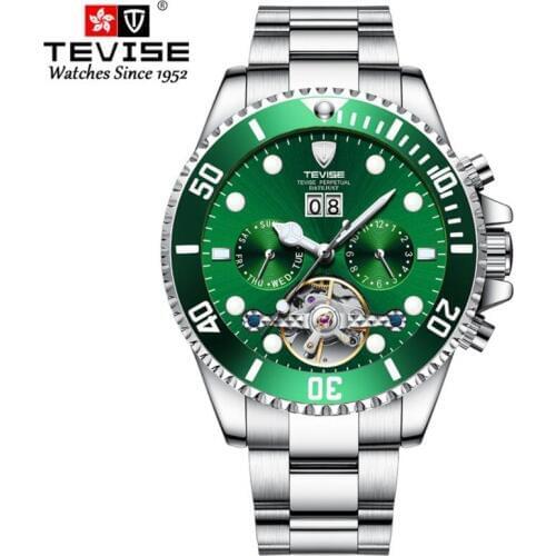 Luxury Brand Tourbillon Mechanical Mens Luminous Date Clock Fashion Casual Sports Automatic Watches Men Military Wrist Watch