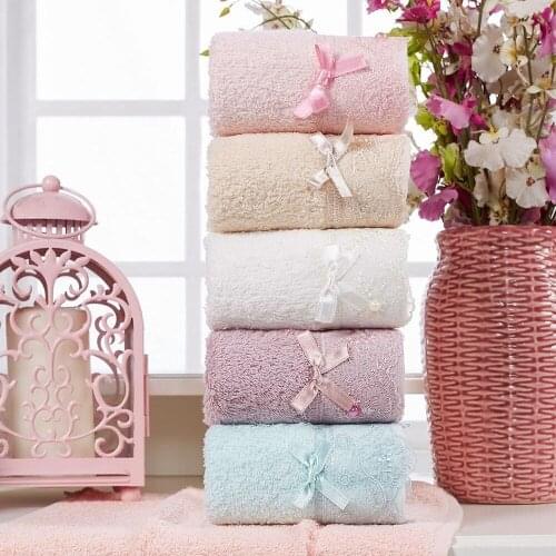Pure Turkish Cotton %100 6 Pcs 30x50 Cm Super Absorbent Hand Towel Set Soft 2021 Rose Pink Cream White Purple Cyan Home Textile