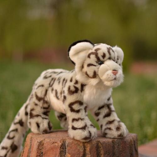 Real Life Plush Leopard Doll Toy Wild Stuffed Cheetah Pillow Toys Present