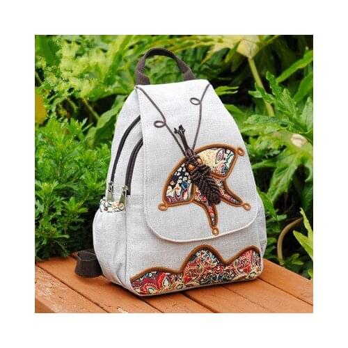 New coming string appliques vintage traveller backpack!Hot animal prints women bohemian backrack Top casual zipper&hasp backruck