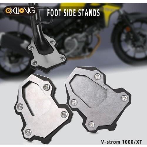 For Suzuki VStrom 1000 DL1000 V-Strom 1000XT 2014-2019 2016 2017 Motorcycle Stands Kickstand Foot Side Stand Extension Pad Plate