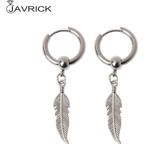 Korean Jewelry Hip Hop kpop Drop Earrings Leaf Pendant Dangle Chain Earrings