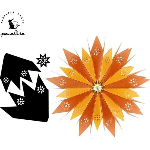 Panalisacraft Folding star 3D Metal Cutting Dies Craft Dies Scrapbooking Card Making Album Embossing Stencil Die Cut Decoration