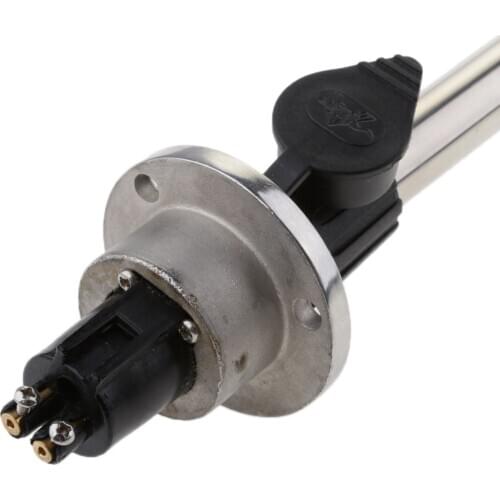 All-Round Navigation Stern Light Aluminum Pole 21" with Chrome Base 12V