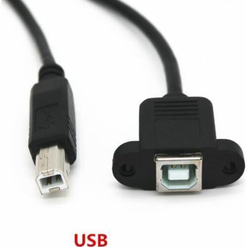 USB 2.0 print adapter cable with ear USB male to female patch cord extension cables