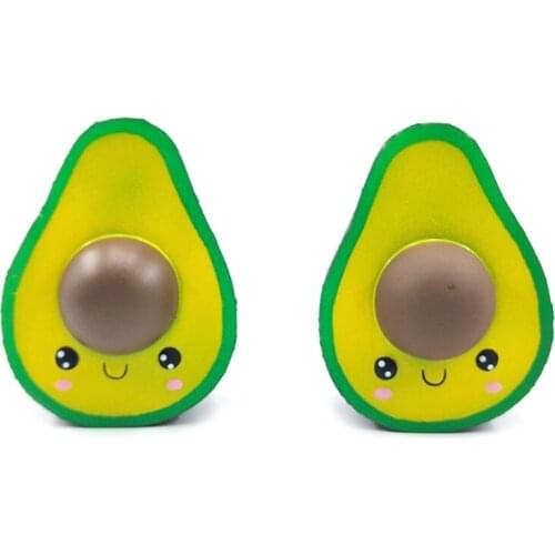 1Pc Squishy Rebound Simulation Avocado Pinch Toy, Cartoon Chocolate Man Decompression Toy for Kids or Toddlers