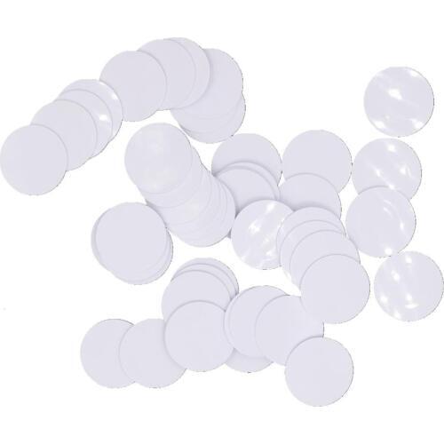 100PCS Waterproof NFC Tag 216 Chip 888 Bytes ISO14443A 25MM PVC Coin Tag Universal NFC Phones