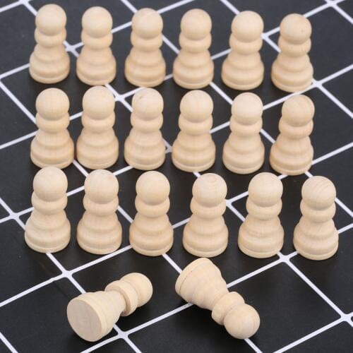 20Pcs 30*15mm Unfinished Wooden Peg Dolls Crafts Kids Party Favor Wedding Home Decorations Wood Craft Set Wood Ornaments