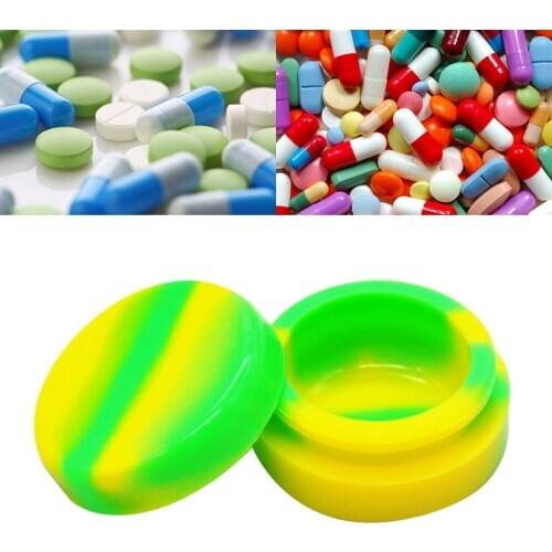 3ml Mini Silicone Pill Cases Splitters Storage Organizer Tablets Dispenser Medicine Box Health Hygiene Bottle Portable Travel