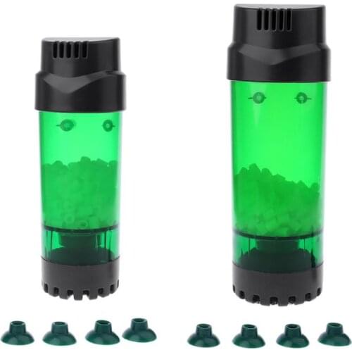 Aquarium Fluidized Moving Bed Filter Bubble Bio Media Filter Fish Tank Sponge Filter With Sucker AXYC