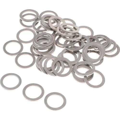 2021 New 10/20/50x M14 Aluminum Oil Drain Plug Crush Washers Gaskets For Mazda 9956-41-400
