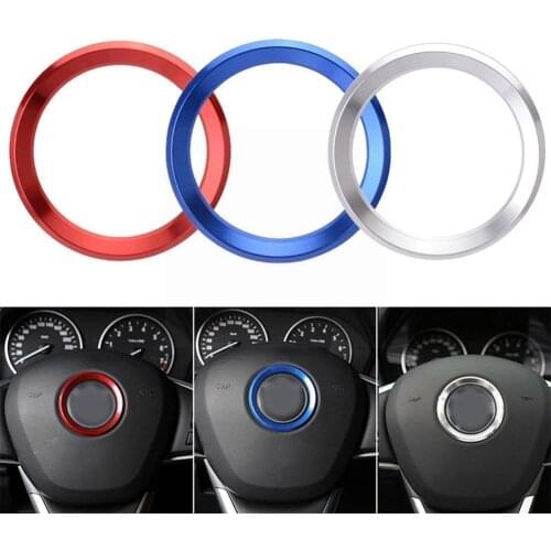 Car Styling Decoration Ring Steering Wheel Trim Circle X1X3X4X5X6 Sticker Accessories For BMW S9C1