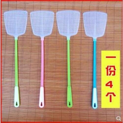 Large long handle soft plastic fly flies take mosquitoes cute thickened mosquito killing home manual fly swatter