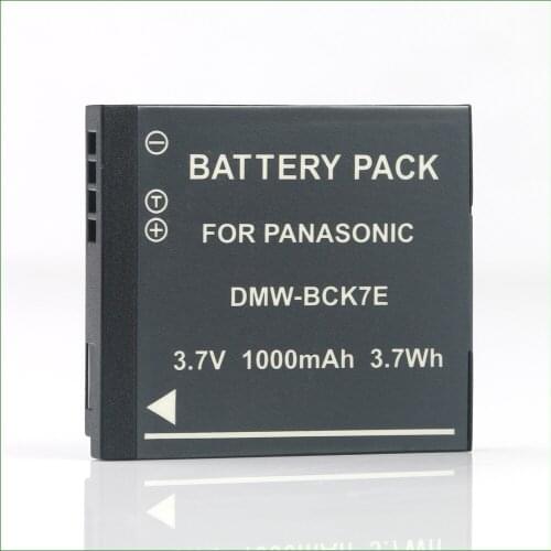 DMW-BCK7 NCA-YN101G Camera Battery for Panasonic DMC-FS35 FS37 FS40 FS45 FT20 FS14 FS16 SZ3 SZ5 SZ7 TS25 S3 SZ1 S2 TS30 FT25 S1