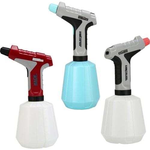 Two Modes Spray Gun With LED Light, 1000ML Large Capacity High Power Home USB Rechargable Electric Paint Sprayer, Easy Spraying