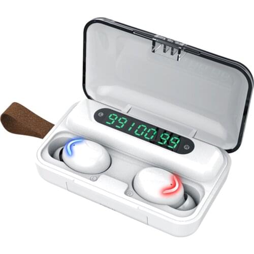 F9-5 TWS Earbuds True Wireless Headphones Waterproof Headset 9D Stereo Gaming Earphones with USB Output Bluetooth 5.1 Earphone