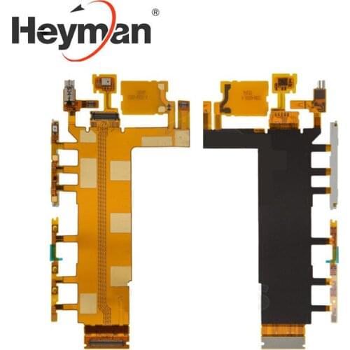 Side buttons Flex Cable For Sony Z3 D6603 D6643 D6653(side buttons,buzzer start button with microphone components vibro)