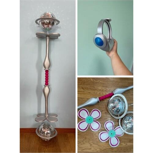 Hot Game LOL Space Groove Lux Wand PVC Weapons Cosplay Props Toys for Halloween Carnival Party Event Game Fans Gift