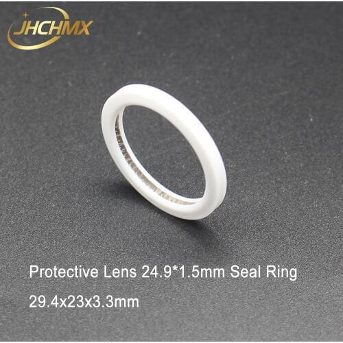 JHCHMX Fiber Laser Spring Seal 29.4*23*3.3mm Seal Ring for 24.9*1.5mm Protection Lens Used on Raytools Bodor Fiber Laser Head