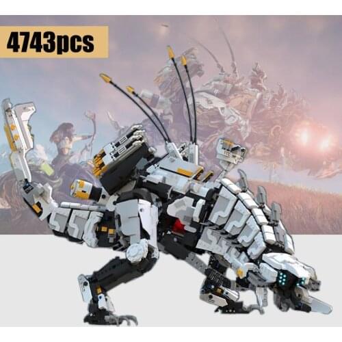 Technic MOC-15474 Super Horizon Dawn Thunder Tooth Mechanical Monster Movie Series Building Blocks Brick Toys Children Gift Kids