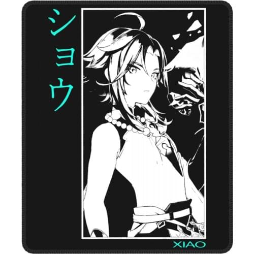 Xiao Awesome Mouse Pad Genshin Impact Anime Paimon Diluc Game Waterproof Soft Mat Rubber PC Table Decoration Cover