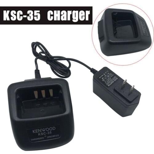 KSC-35S Walkie Talkie Radio Charger Base 110-240 V US Plug Compatible With KENWOOD THK20 TKD240 TK2312 TK2400 TK2402 Radio