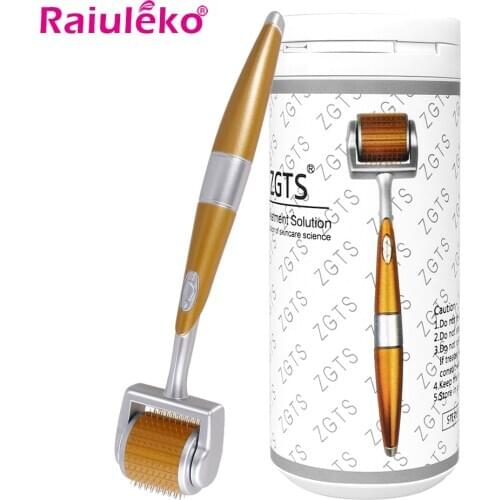 ZGTS 192 Derma Roller Micro Needle Roller Titanium Mesoroller Microneedle Machine Dermaroller For Skin Care Hair Growth 0.3mm