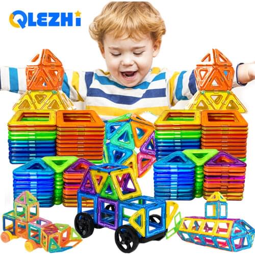 300pcs Mini Magnetic Designer Construction Set Model & Building Toy Plastic Magnetic Blocks Educational Toys For Kids Gift