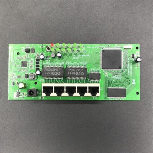 OEM 5 port POE router module manufacturer sell 5 full Gigabit 10/100/1000M POE 48V2A router modules OEM wired router module