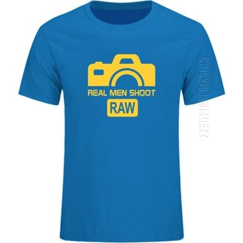 Real Men SHOOT T-Shirt Summer Style Cotton Oversized O Neck T Shirt Funny Photographer Tee Mans Top Clothing