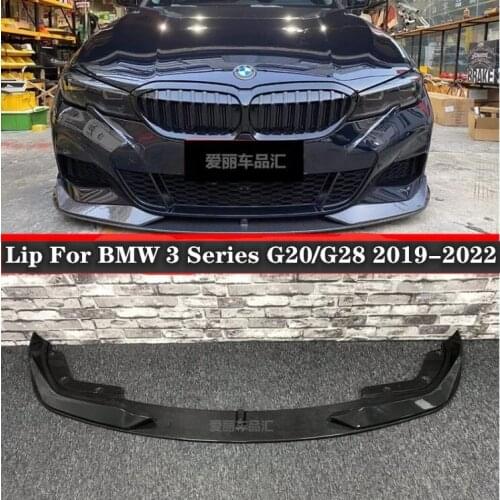 NEW High Quality Carbon Fiber Bumper Front Lip Cover Protector Fits For BMW 3 Series G20/G28 2019 2020 2021 2022