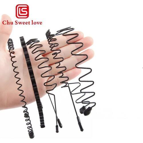 Girls Headband Simple Alloy Wave Unisex Solid Color Comfortable Cool Fashion Headband Headwear Accessories For Men Women