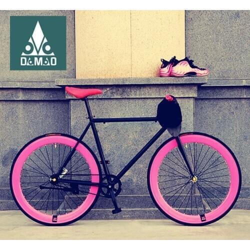 Factory Direct Sales 60 Dollars Fixed Gear Bike Live Flying Reverse Riding Reverse Brake Male and Female Student Airless Bike