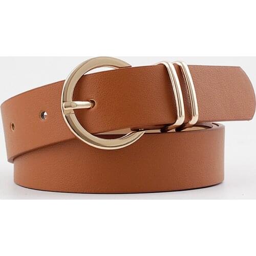 New Female Wild Trouser Womens Metal Buckle Belt Cowgirl Western D Ring Waist Belts Designer for Women Cintos De Mujer Quality
