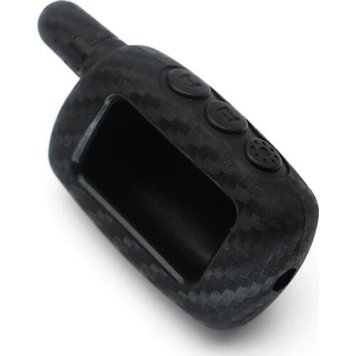 Silicone Carbon Cover Key Case for Starline A6 A9 A8 Two Way Car Alarm Remote Controller LCD Transmitter