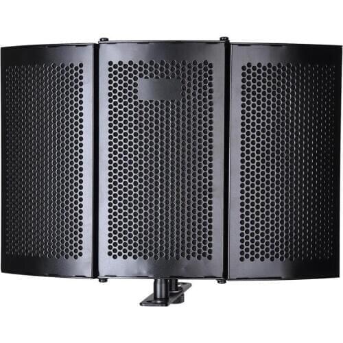 Folding Studio Microphone Isolation Shield Recording Sound Absorber Foam Panel Professional Recording Tool