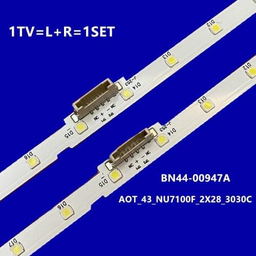 LED Backlight Strip for Samsung UE49NU7670 UE49NU7140 UE49NU7100 BN61-15483A BN96-45953A 45953B LM41-00630A 00557A
