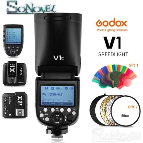 In Stock!!! Godox V1 Flash V1C V1N V1S V1F V1O TTL 1/8000s HSS lithium battery Speedlite Flash for Canon Nikon Sony Fuji Olympus